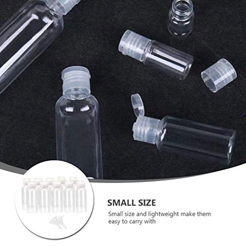 Lurrose Frascos de Squeeze Transparentes RecarregÃ¡veis De 10 Unidades Frascos de Maquiagem de Viage