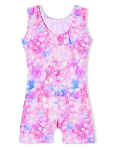 Image of Domusgo Gymnastics Leotards for Girls Sparkly One Piece Biketard Size 1-10Y