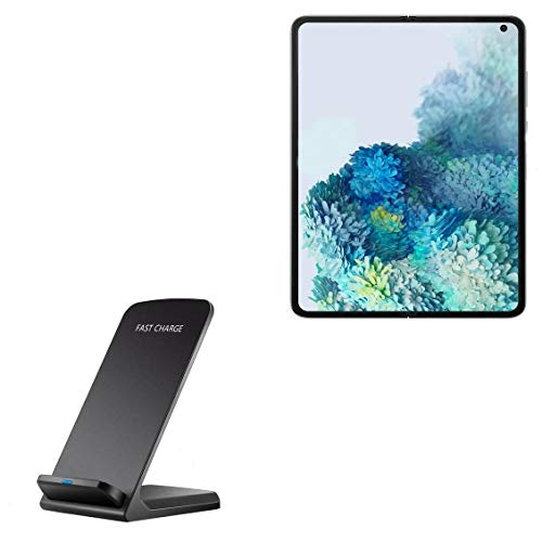 Charger for Samsung Galaxy Z Fold 2 (Charger by BoxWave) - Wireless QuickCharge Stand, No Cord; no Problem! Charge Your Phone with Ease! for Samsung Galaxy Z Fold 2 - Jet Black
