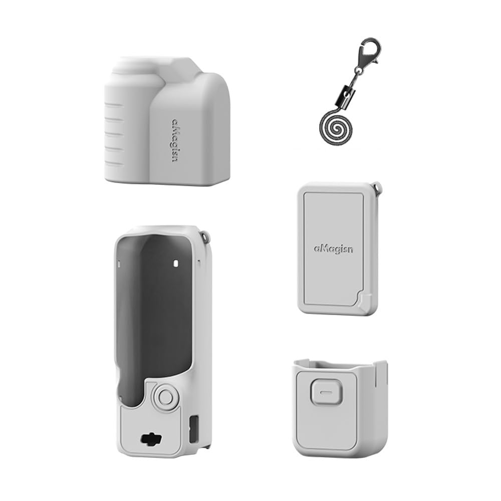 Coque Silicone Allround Verte Pour DJI Osmo Pocket 3 - Protection Complète Écran & Objectif !