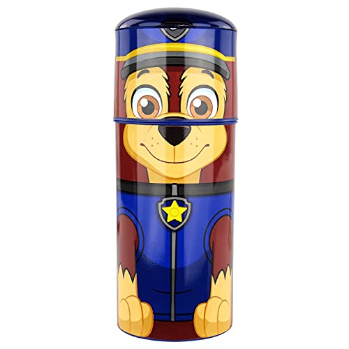 Paw Patrol Gourde avec motif Pat' Patrouille Chase, en plastique, sans BPA, sans phtalates, Capacité : Environ 350 ml, Modèle 3