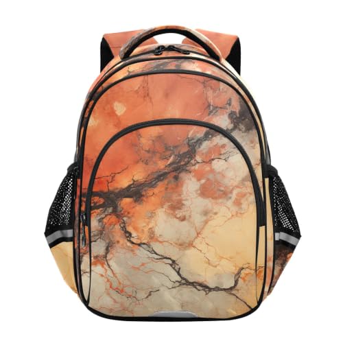 Sac à dos enfant 3-12 ans au motif marbre élégant pour la rentrée scolaire