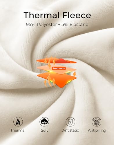 M MOTEEPI Sweatshirt Dress Fleece Lined Quarter Zip Long Sleeve Warm Thermal Fall Winter Dresses with Pockets4