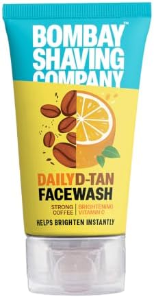 Bombay Shaving Company Coffee Face Wash for Men & Women - Deep-Cleanses, De-Tans & Blackhead Removal | Made in India