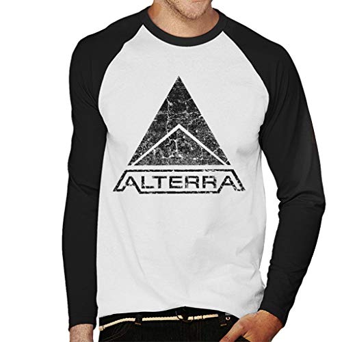 Image of Cloud City 7 Alterra Logo Subnautica Black Men's Baseball Long Sleeved T-Shirt
