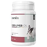 vitaminas para perros pelo 🐱 RICO EN VITAMINAS PARA EL BIENESTAR DE HUESOS, ARTICULACIONES, CORAZÓN Y VISTA 🐱 Este suplemento de Aceite de Bacalao de calidad es rico en Vitamina D, perfecta para ayudar a mantener los huesos y las articulaciones, y de Vitamina A que ayuda a contribuir al sistema inmunológico y mantener la salud de la piel y la visión. Además, el bacalao es popular para la salud del corazón, ya que ayuda a mantener los niveles de triglicéridos, equilibrar la presión arterial y el colesterol.
