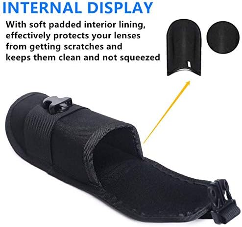 Miniatura 3 de MOLLE - Funda táctica duradera para lentes de sol, estilo militar, con hebilla