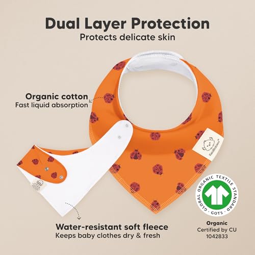 KeaBabies 8-Pack Baby Bandana Bibs for Boys, Girls - Super Absorbent Triangle Baby Bibs for Drooling and Teething Infant, 100% Cotton Extra Soft for Newborn, Infant 0-36 Months2
