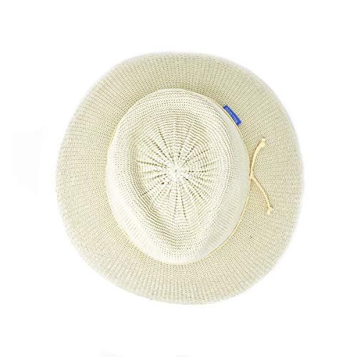 Wallaroo Hat Company – Women’s Victoria Fedora – UPF 50+ Sun Protection, Wide Brim, Packable Design and Adjustable Sizing for Medium Crown Sizes – Sun-Smart Hat for Everyday (Natural) - Thumbnail 3
