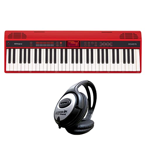 Roland GO-61K Clavier numérique Piano + casque Keepdrum - Les Beatles, Paul McCartney, John Lennon, RIngo Starr, George Harrison Roland GO-61K Clavier numérique Piano + casque Keepdrum