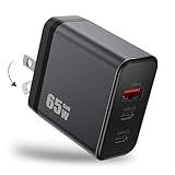 OULEKE PD 充電器 65w [2025業界Newモデル] Type C USB 急速充電器 三台同時充電 3ポート GaN(窒化ガリウム) 折りたたみ式プラグ 旅行に最適 acアダプター PSE技術基準適合 iPhone/Android/iPad/MacBook/ノートパソコン各種対応 その他USB-C/USB-A機器対応
