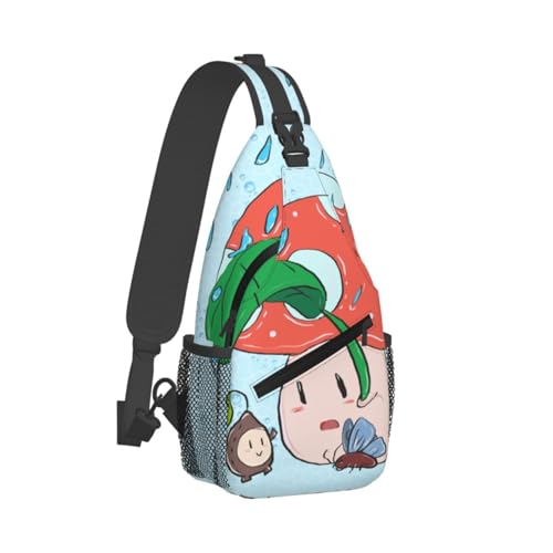 Mochila Unisex con Estampado de Girasol y Setas miniatura 2