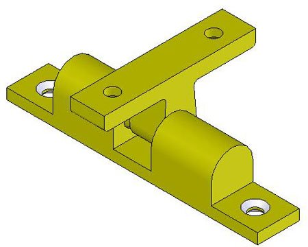 Southco Non-Magnetic Catches 3.10 L x .75 W, .880 Projection, Brass (1 Each)