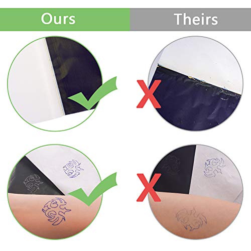 Papel de transferencia de tatuagem, 35 folhas de papel de transferencia de estencil de tatuagem para