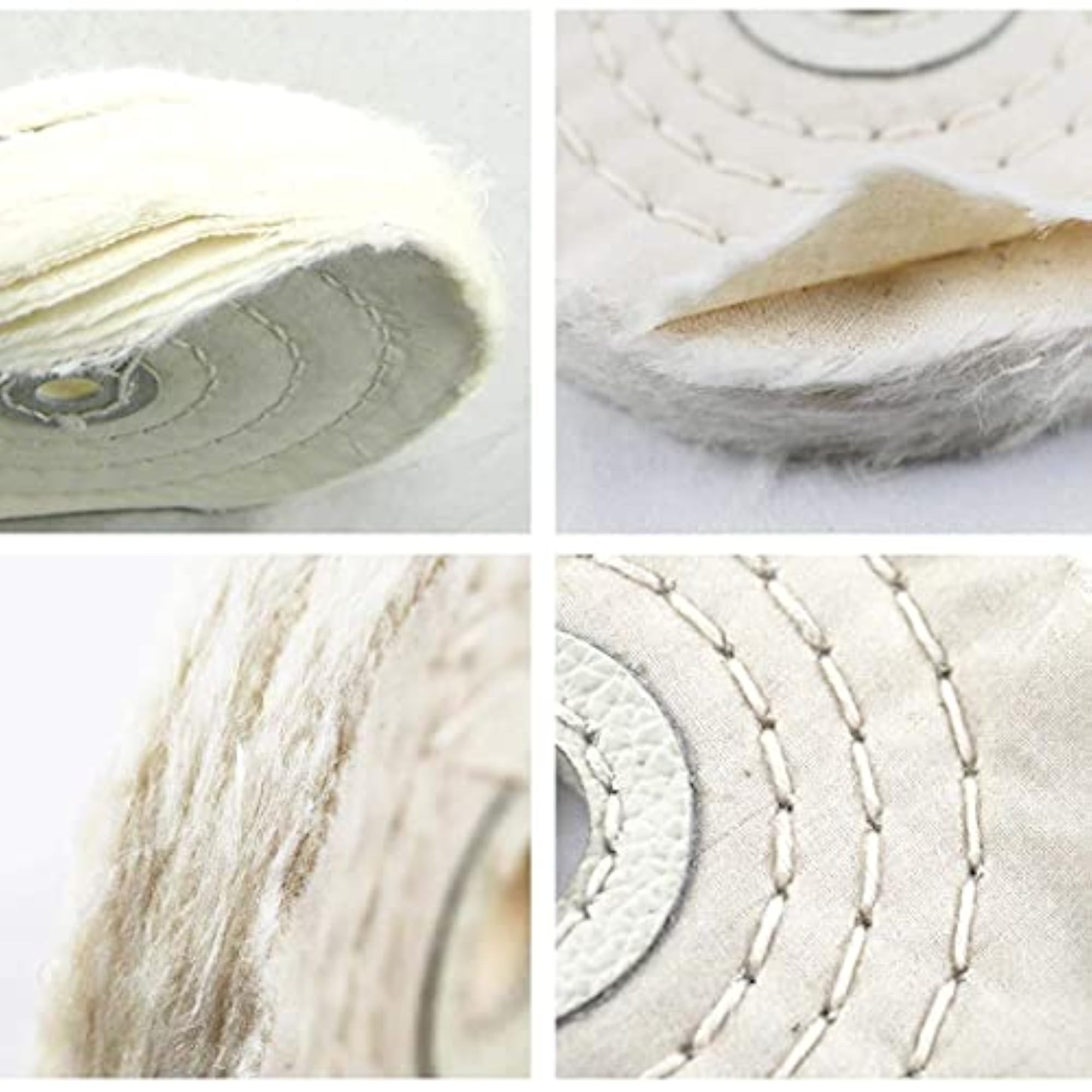 3X 6 Inch Buffing Wheel with Polishing Compound for Grinder