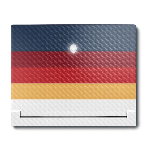 Image of MightySkins Carbon Fiber Skin Compatible With Alienware X16 R1 (2023) Full Wrap Kit - Vintage Lines | Protective, Durable Textured Carbon Fiber Finish | Easy To Apply & Change Styles | Made in the USA