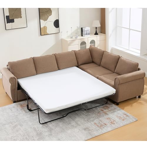 104 Pull-Out Sofa Bed with Mattress and Sectional Design