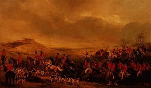 Tableau Melton Hunt Francis Grant impression sur toile 60x90cm pour déco murale