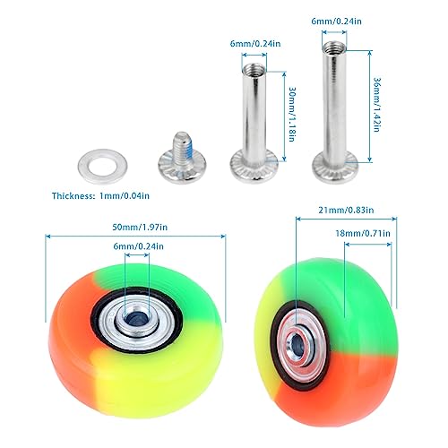 2Pcs Luggage Suitcase Wheels Rubber Sliding Practical Axles Replacement Casters Luggage Wheel Travel Flexible Suitcase 3colors3