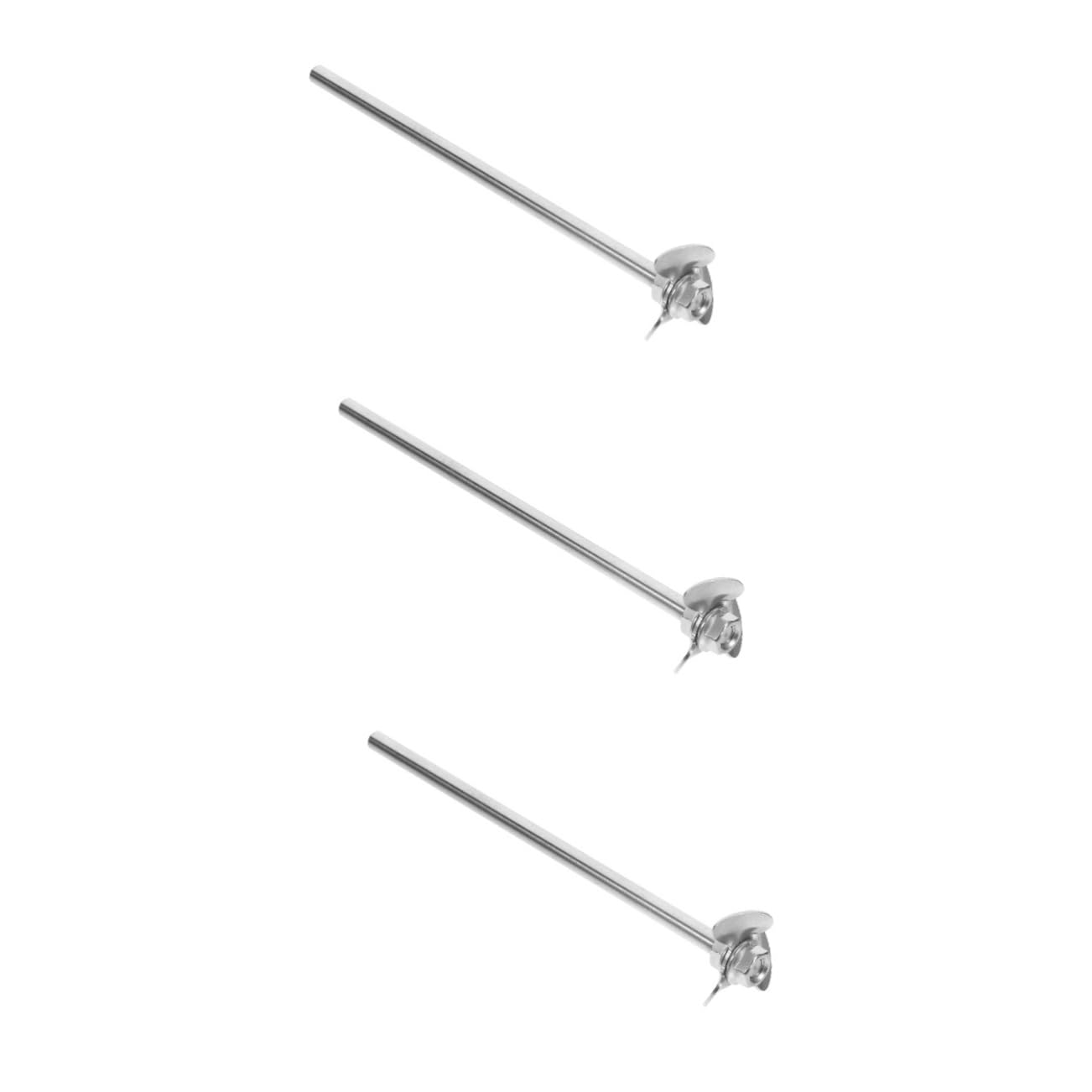 Gatuida 3sets Laboratory Stirring Rod Blade Stirring Without Rod Including of Nuts for Chemistry Experiments