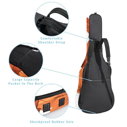 Sac pour guitare multicolore à feuilles d'érable idéal pour le studio - 3