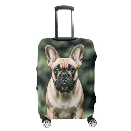 Travel Luggage Cover Elastic Suitcase Protector Anti-Scratch Washable Long Ears French Bulldog Luggage Sleeve Tsa Approved Carry on Covers Baggage Cover Fits 18-32 Inch Luggages4