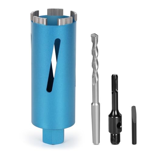 M22 Diamond Core Drill Bit for Core Drill with Turbo Includes SDS-Plus, Diameter 68 mm, Total Length 200 mm