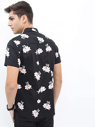 Image of KETCH Men Slim Fit Printed Half Sleeve Shirt