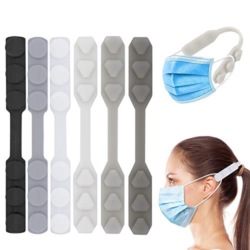 6 PCS Salvaorejas Mascarillas Extensor, Protectores de Orejas, Sujeta Mascarillas ó Enganche para Mascarillas, Extender Ganchos para Máscara, Despídete del Dolor en las Orejas