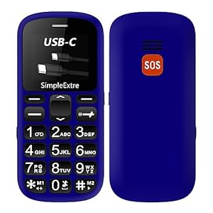 SimpleExtre Senior 1 Senior Mobile Phone without Contract, Mobile Phone with Large Buttons, Dual SIM Mobile Phone with Emergency Call Button, Pensioner Mobile Phone Large Buttons, GSM Mobile Phone,