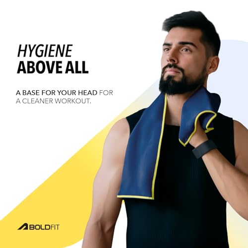 Image of Boldfit Microfiber Gym Towel for Men & Women Ultra Soft for Face Thin Quick Drying Lightweight Towel for Gym, Spa, Swimming, Sweat Absorbent for Men & Women Ultra Super Soft Lightweight Quick Drying