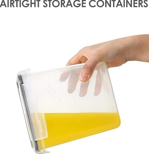 Airtight Food Storage Containers Set With Leakproof Lids & Measuring Spoons.. (8-Piece) #TOP5