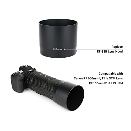 image for JJC Lens Hood for Canon RF 135mm F1.8 L is USM and RF 600mm F11 is STM