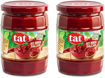 Tat Acı Biber Salçası, Cam Kavanoz, 550 gr, 2'li Paket - Görsel 1