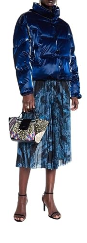 Desigual Women's Blau Padded Rem Jacket (As8, Numeric, Numeric_12, Regular, Regular)