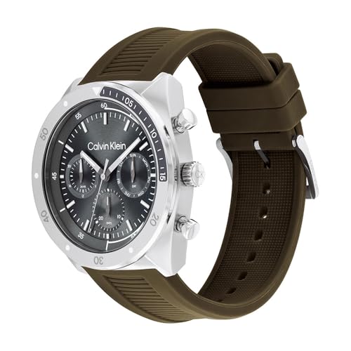 Image of Calvin Klein Ck Flex Qtz Multifunction Tonneau Dial Men's Watch