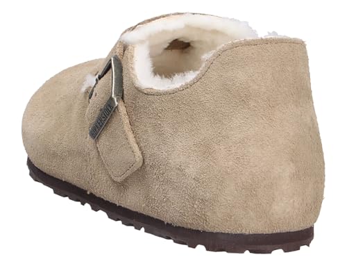 Birkenstock Unisex London Shearling Suede Leather Taupe Sandals 13 W / 11 M US3