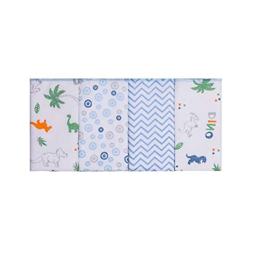 PAPI DESDE 1974 Paninho De Boca Bordados Karinho Estampado Para Bebê 32Cm X 32Cm Contém 04 Un