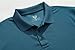KAOKLRNI Men's Quick-Dry Active Polo Shirts Short Sleeve Performance for Golf Tennis Daily Casual Collared T-Shirt Peacock Blue