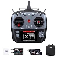 Radiolink T16D 16CH 2.4G RC Sender und R16F Empfänger unterstützt ELRS/Crossfire-Module mit benutzerdefinierter Sprachübertragung, Speicher für 100 Modelle für RC-Flugzeuge, Drohnen, Autos und Boote