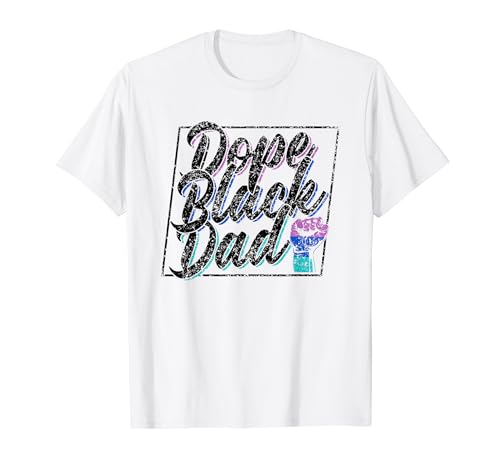 Dope Black Dad África Juneteenth 1865 American Father Daddy Camiseta