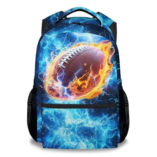 GiftoFLUX Backpack for Boys - Football Backpacks for Kids - Cool Bookbag for Elementary - Sports School Bag for Youth(17 Inch)