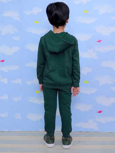 Image of The Mom Store Kids Sweatshirt With Joggers Set| Cotton With French Terry | Cute Prints | Warm | For Boys & Girls | Trendy Winter Sets For Kids | Hoodie And Sweatpant Set