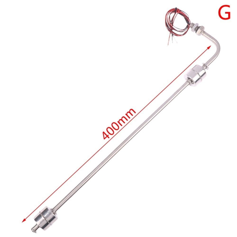 Interruttore a galleggiante in acciaio inossidabile 304, regolatore di livello automatico del serbatoio deII'acqua a doppia sfera for piccoli serbatoi, 1 pezz0(400mm)