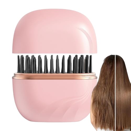 Mini Piastra Per Capelli, Pettine Per Piastra Antiscottatura A Riscaldamento Rapido A 3 Livelli, Spazzola Per Lisciare Il Salone Di Casa - Per Appuntamenti Giornalieri In Viaggio Su Strada