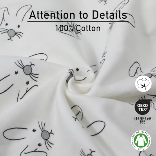 Image of GLLQUEN BABY Swaddles for Newborns 0-3 Months, Adjustable & Easy Fastener | 3-Pack, Organic Cotton Swaddle, Womb-Like Nursery Swaddling Blanket reduces startle reflex, soft and skin-friendly fabric