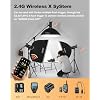 2pcs SK400IIV Studio Light for Photography Kit,800Ws Strobe Flash Light with Stands,Bowens Mount Softbox,Reflector,GN65 2.4G X System with 10W Modeling Lamp for Wedding,Portrait Product Photography
