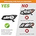 WEELMOTO Headlight for 2008-2012 Honda Accord 4Dr Sedan Headlamp Replacement for 08-12 Honda Accord Headlights Assembly Black Housing Clear Reflector Does NOT fit coupe models or Crosstour models