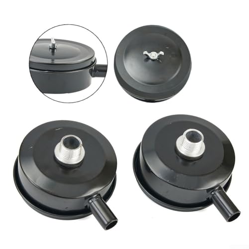 Luftkompressor-Filterschalldämpfer mit 1/2 Zoll (G) Gewinde, 20 mm Außengewinde, Metallgehäuse zur Geräuschreduzierung, kompatibel mit Luftkompressoren, 2 Stück