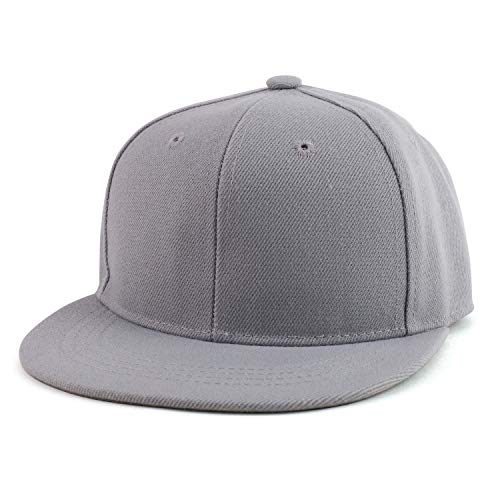 Image of Trendy Apparel Shop Infant to Youth Plain Structured Flatbill Snapback Cap
